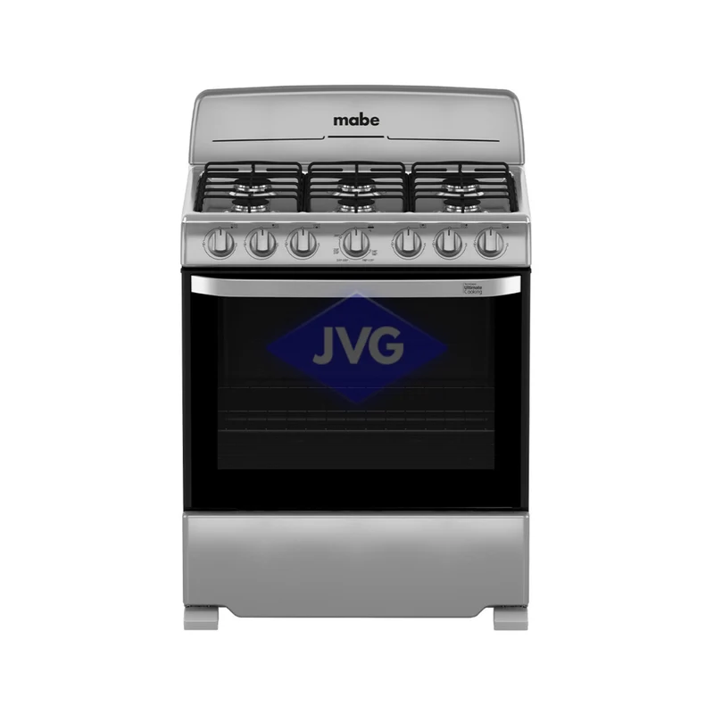 COCINA A GAS MABE 6 QUEMADORES 30 PULGADAS PLATEADO - EM7620BAIS2