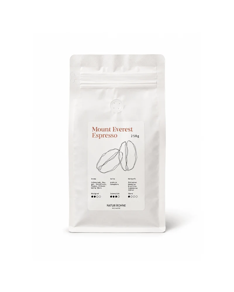 Mount Everest Bio Espresso Blend aus fünf Herkünften