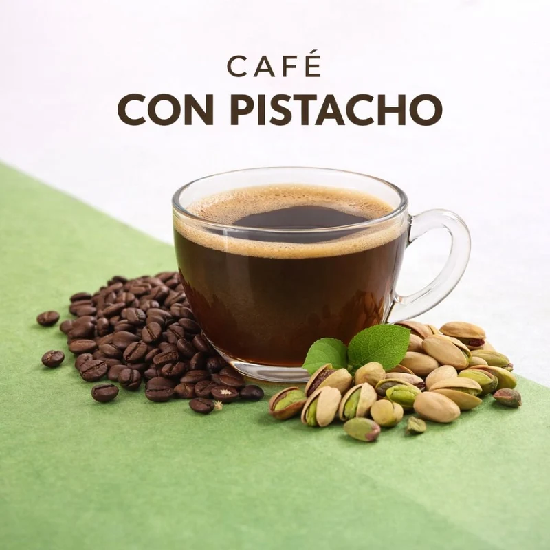 Capsulas compatibles Dolcegusto Cafe con pistacho 16 unidades por paquete