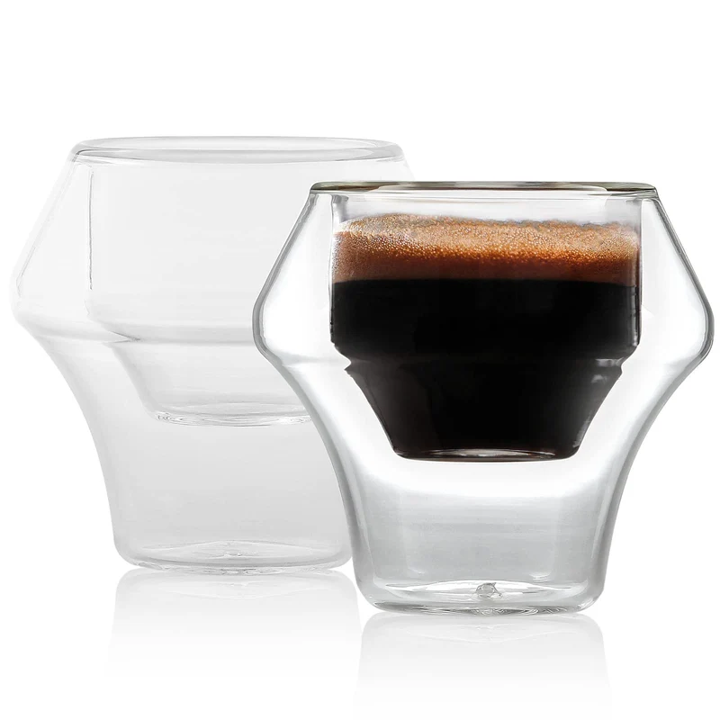 Set de 2 Vasos de Café Espresso de Doble Pared