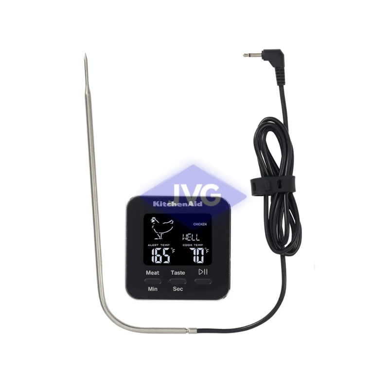 TERMÓMETRO DIGITAL KITCHENAID CONFIGURABLE DE CABLE - KQ906G