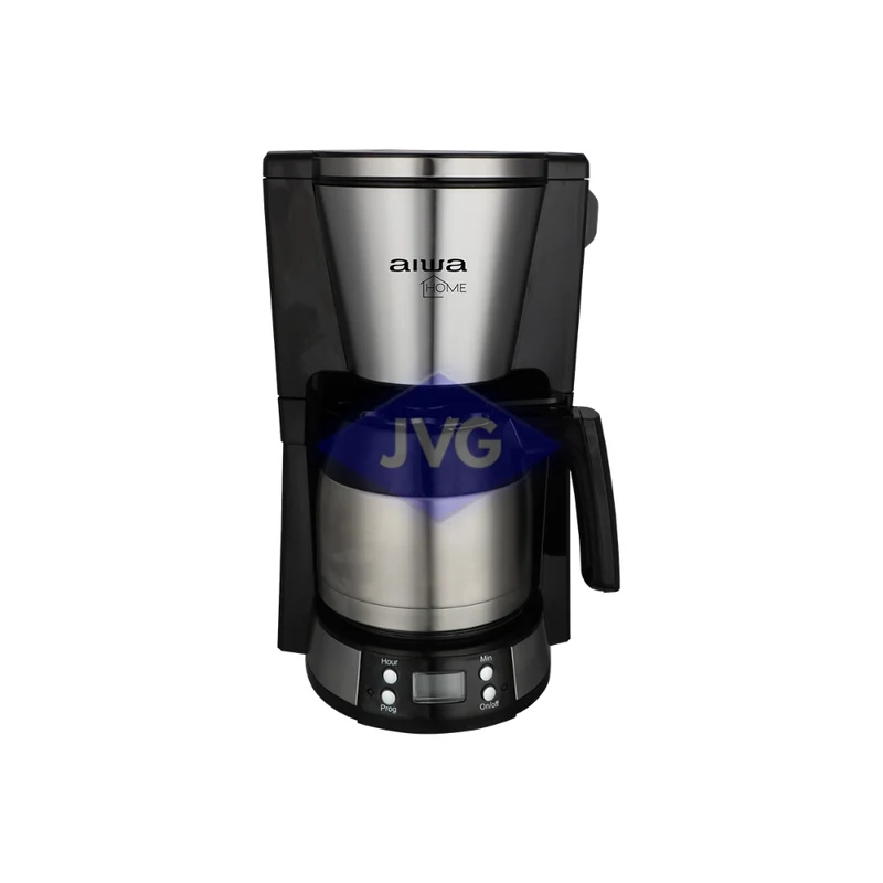 CAFETERA ELÉCTRICA AIWA 8 TAZAS JARRA TÉRMICA NEGRO - AWHCMDSS1001