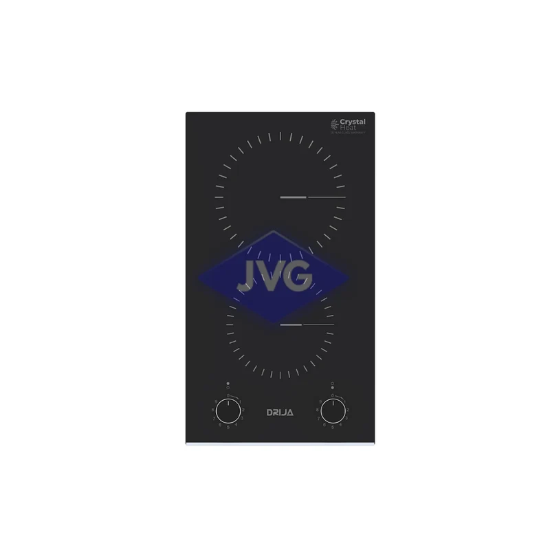 TOPE ELÉCTRICO DRIJA 2 QUEMADORES 30 CM VITROCERÁMICO BARI30A NEGRO - BARI30A