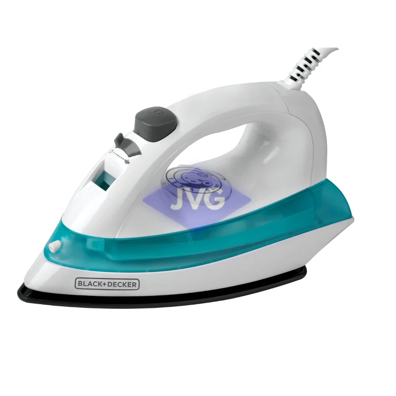 PLANCHA A VAPOR BLACK & DECKER CON ROCIADOR ANTIADHERENTE BLANCO - IRBD100