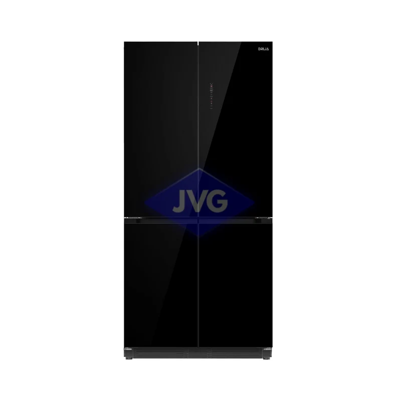 NEVERA FRENCH DOOR DRIJA 18 PIES CÚBICOS EMPOTRABLE TIPO ESPEJO NEGRO - GLASSB18CD4P
