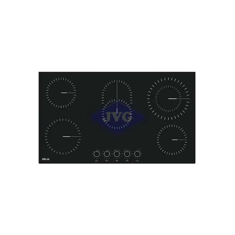 TOPE ELÉCTRICO DRIJA 5 QUEMADORES 90 CM VITROCERÁMICO NEGRO - BARI90ELECT