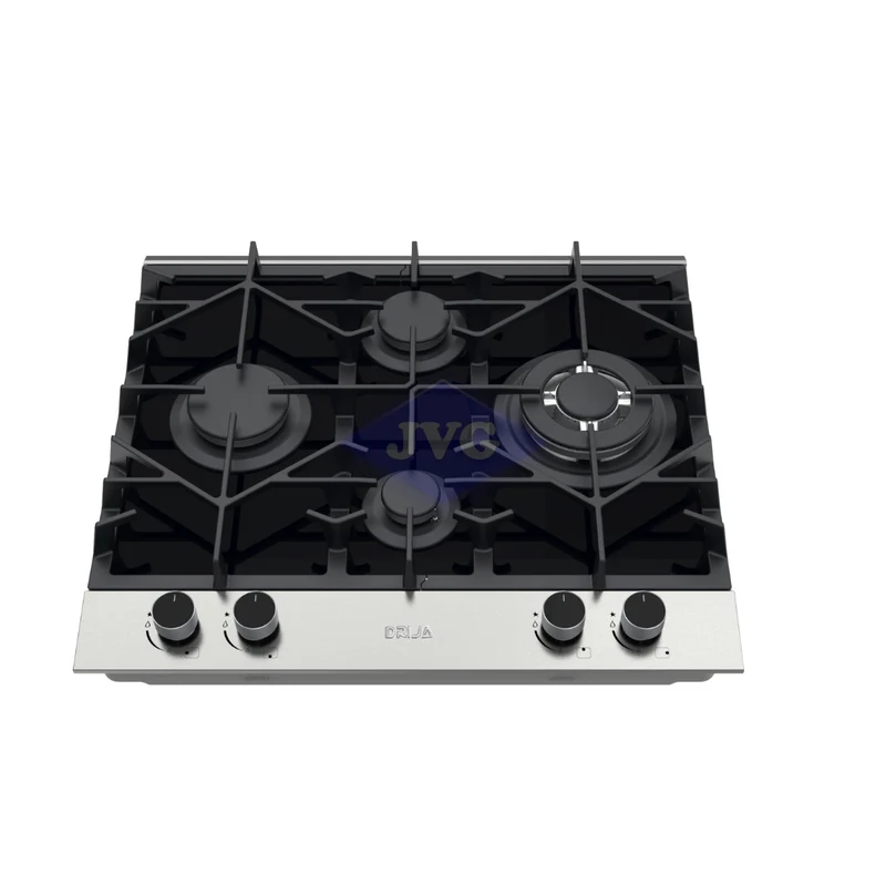 TOPE A GAS DRIJA FERRARA60PRO 4 QUEMADORES 60 CM VIDRIO Y ACERO (FERRARA60PRO) - FERRARA60PRO
