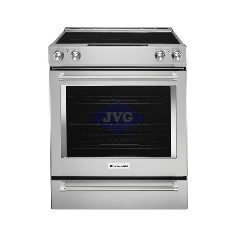 COCINA ELÉCTRICA KITCHENAID 5 QUEMADORES 30" VITROCERÁMICA ACERO INOXIDABLE - KSEB900ESS