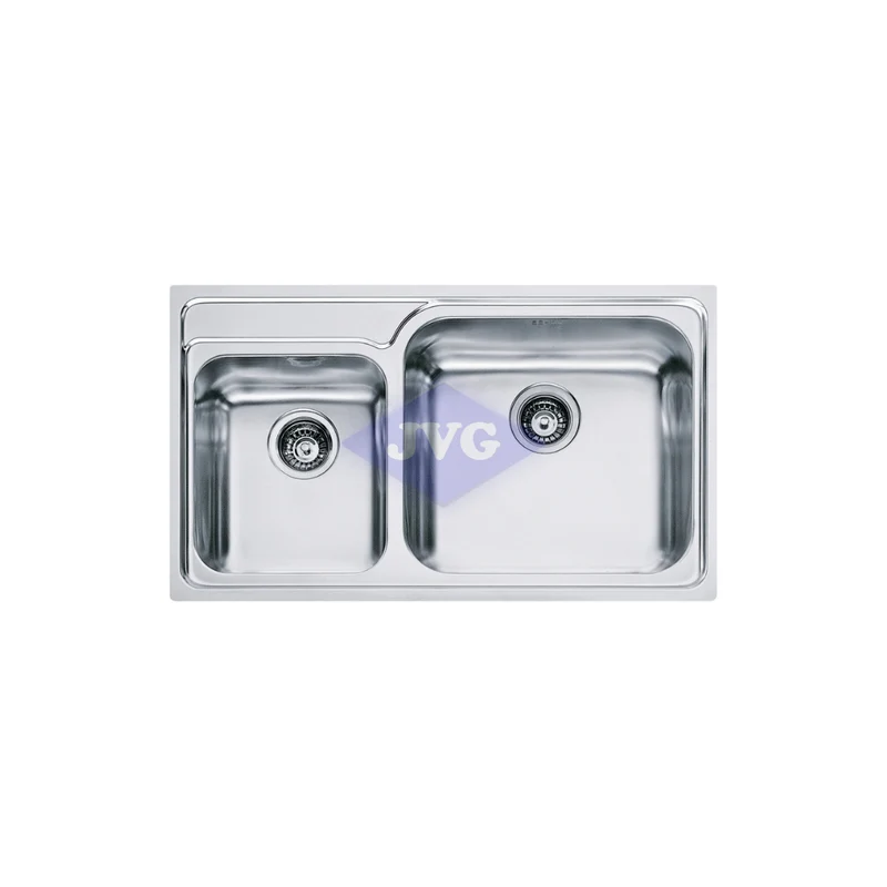 FREGADERO FRANKE 2 TINAS 86X50 CM GALASSIA ACERO INOXIDABLE - GAX620