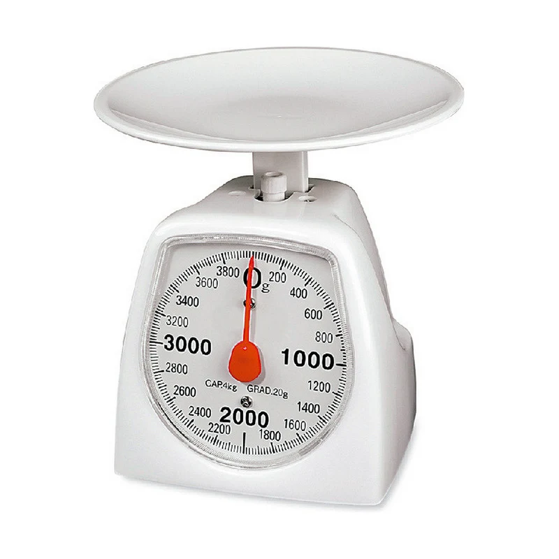 Báscula de cocina retro EDM 07621 Blanca 4 Kg
