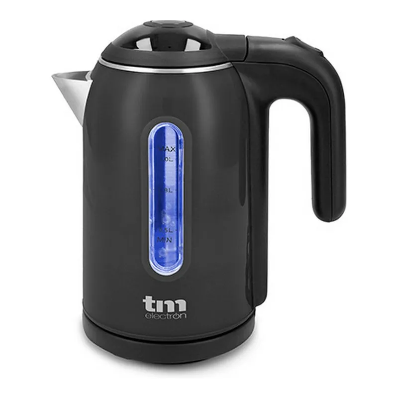 Hervidor eléctrico con luz LED TM Electron Acero inoxidable Grafito