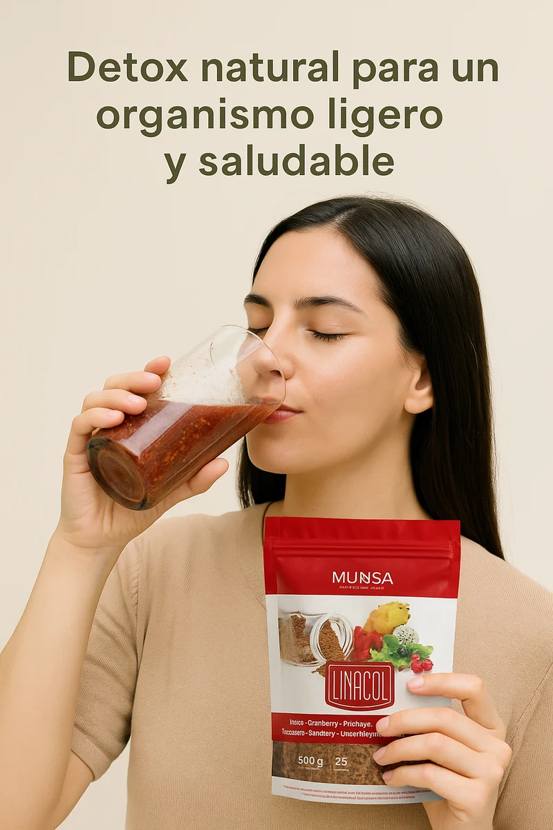 Linacol Limpieza Interna Con Fibra Linaza Cranberry Y Pitahaya