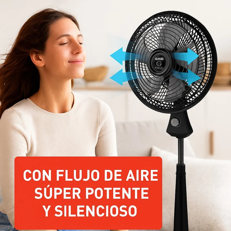 Ventilador Samurai Force Plus 2 En 1 - Diámetro 18 Cm