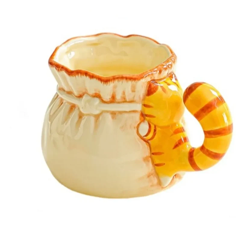 Cat Tail Ceramic Coffee Mug