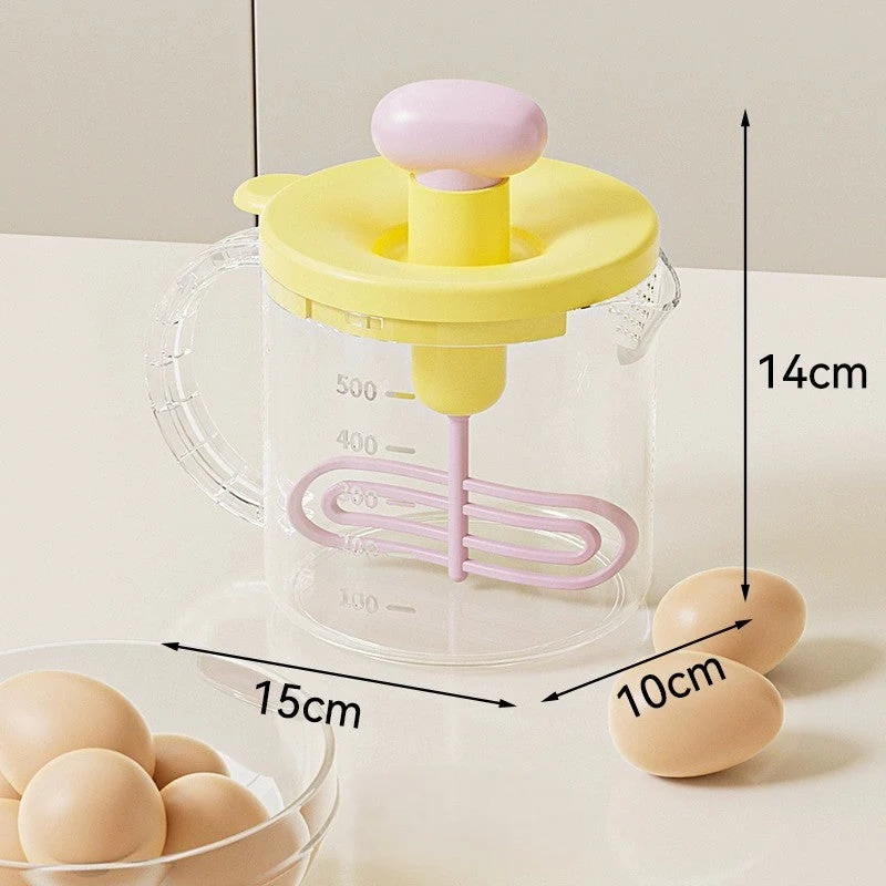 Ergonomic Handle Kitchen Egg Whisk Cup