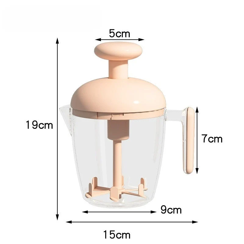 Ergonomic Multi-Blade Manual Egg Mixer