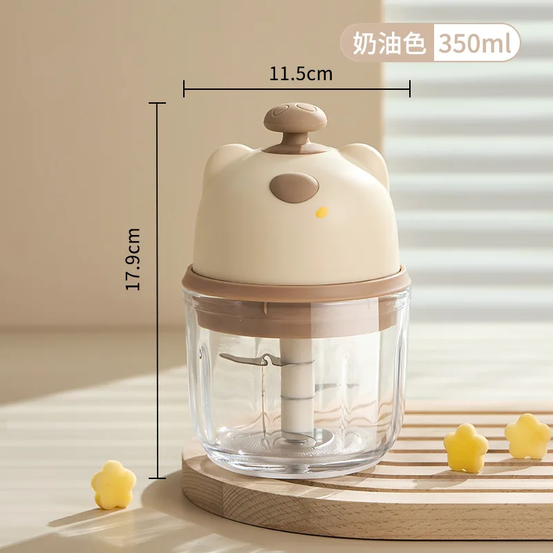 Cute Bear Rechargeable Anti-Slip Electric Grinder
