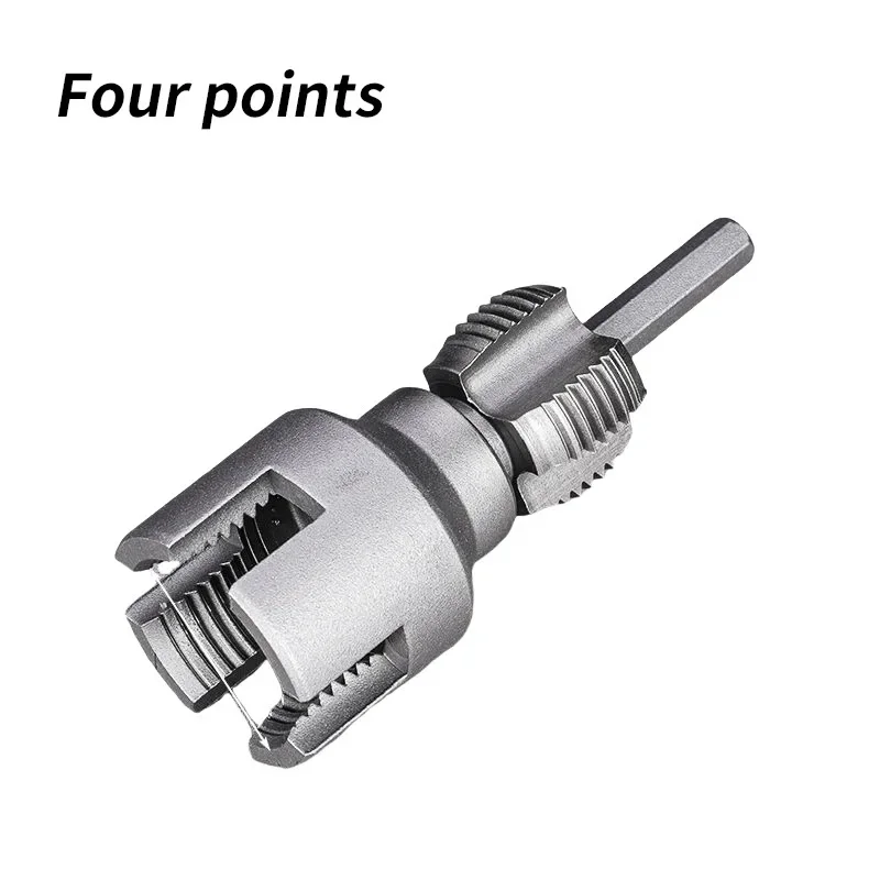 Pipe Thread Reamer & Edge Cutter Drill Attachment Tool