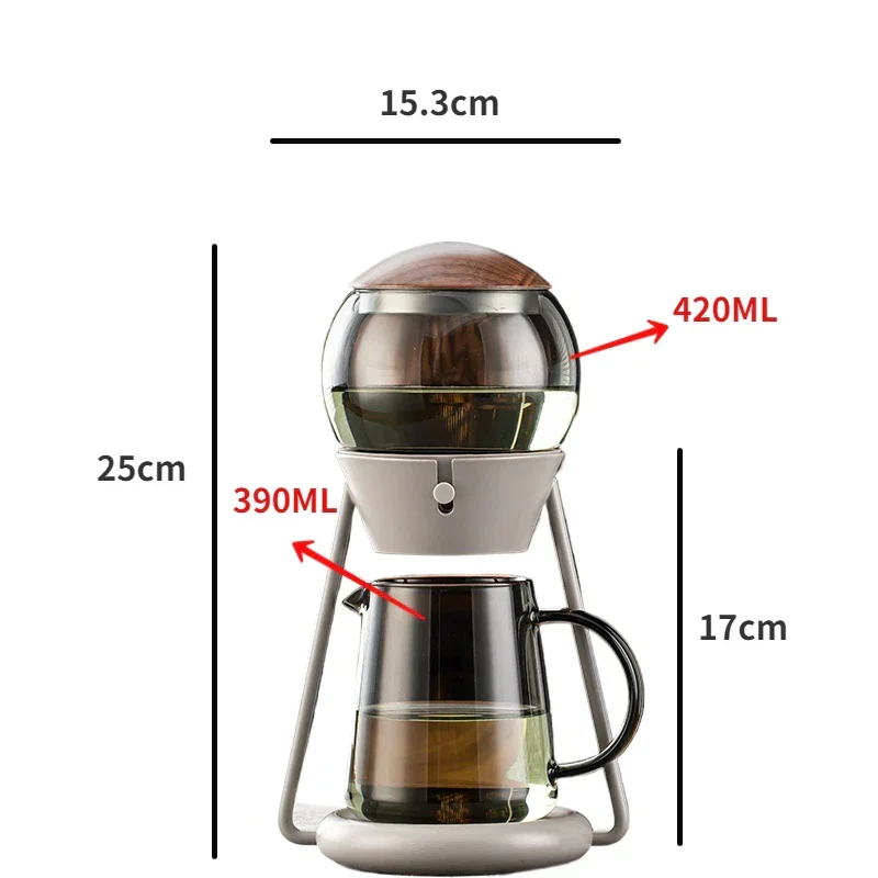 Lazy Brew Spherical Teapot Set