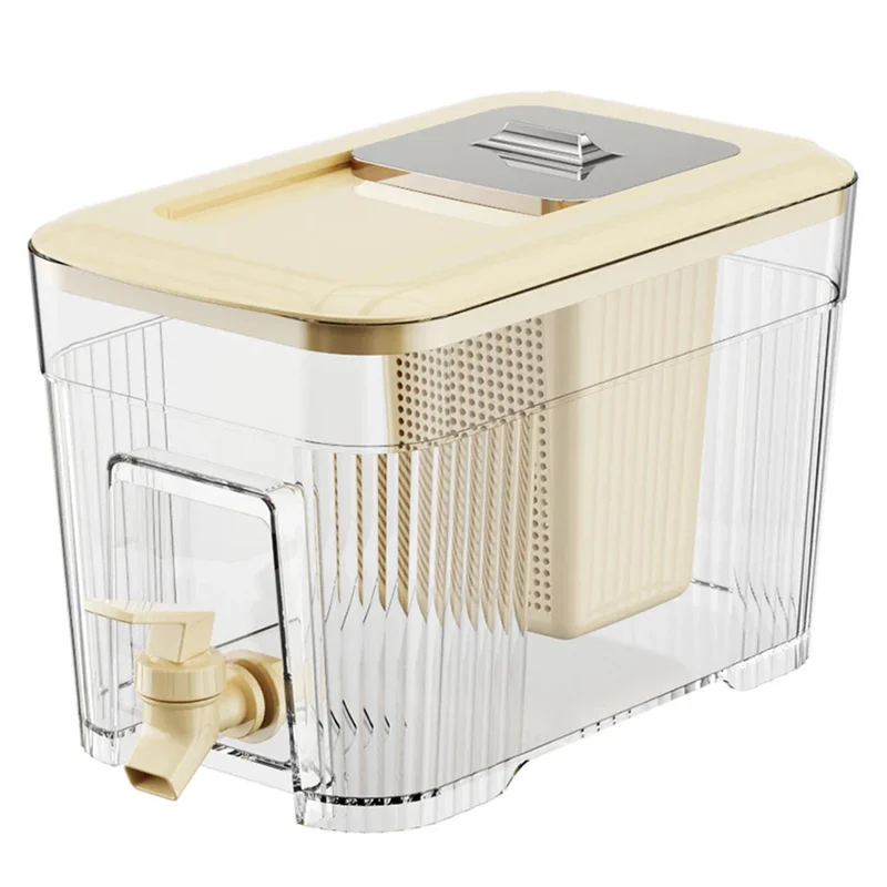 Built-in Spigot Portable Family-Sized Cold Beverage Dispenser