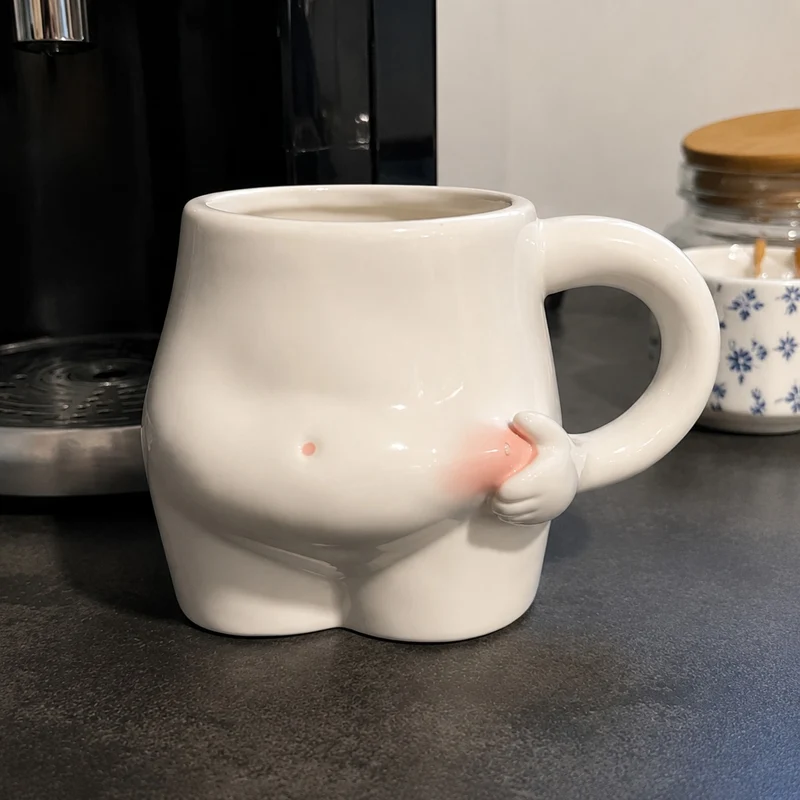 Big Belly Fat Ceramic Coffee Mug