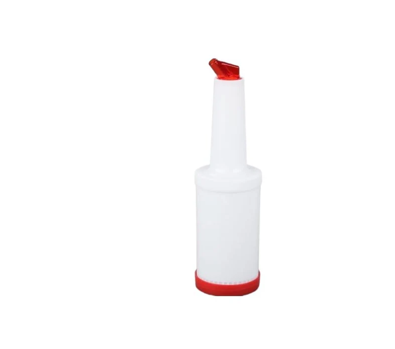Bote Mezcla para bar de 1 lt c/tapa de Color Rojo ccs