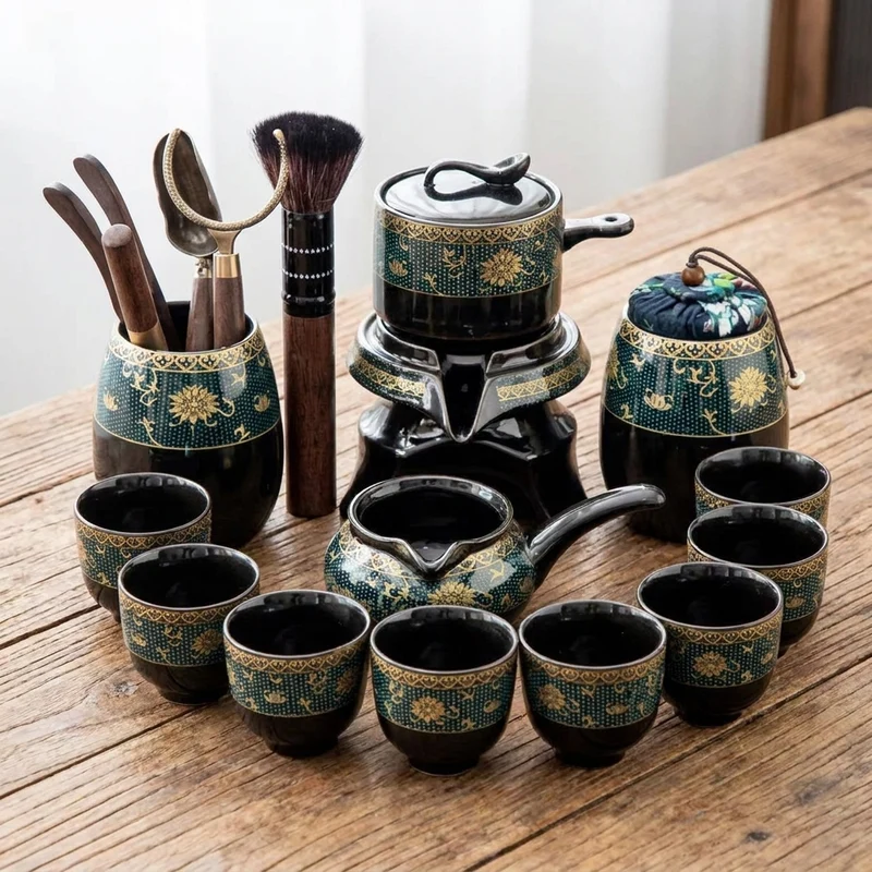 Vintage Chinese Style Unique Ceramic Tea Set