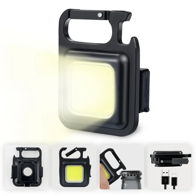 Mini Magnetic Pocket Keychain Flashlight