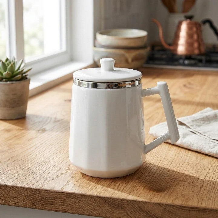 Stainless Steel Self Mixing Coffee Mug