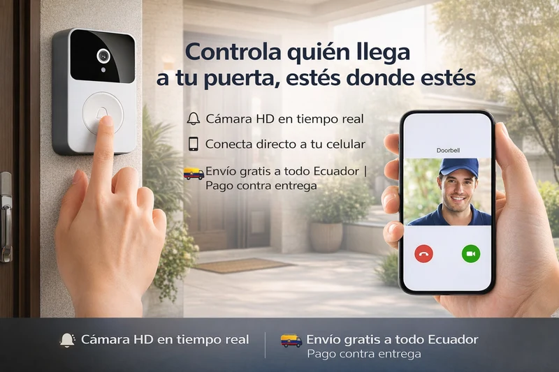 DoorCam® Timbre Inalambrico X9 Con Camara wifi