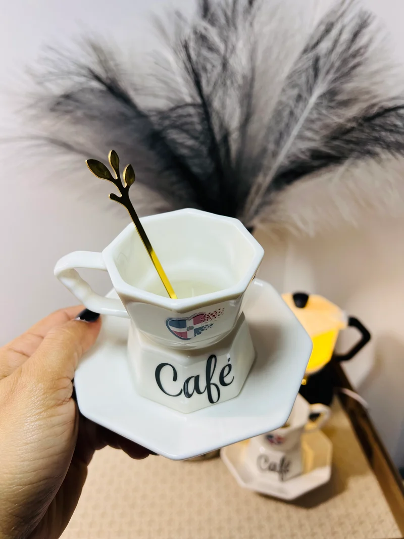taza cerámica estilo cafetera!
