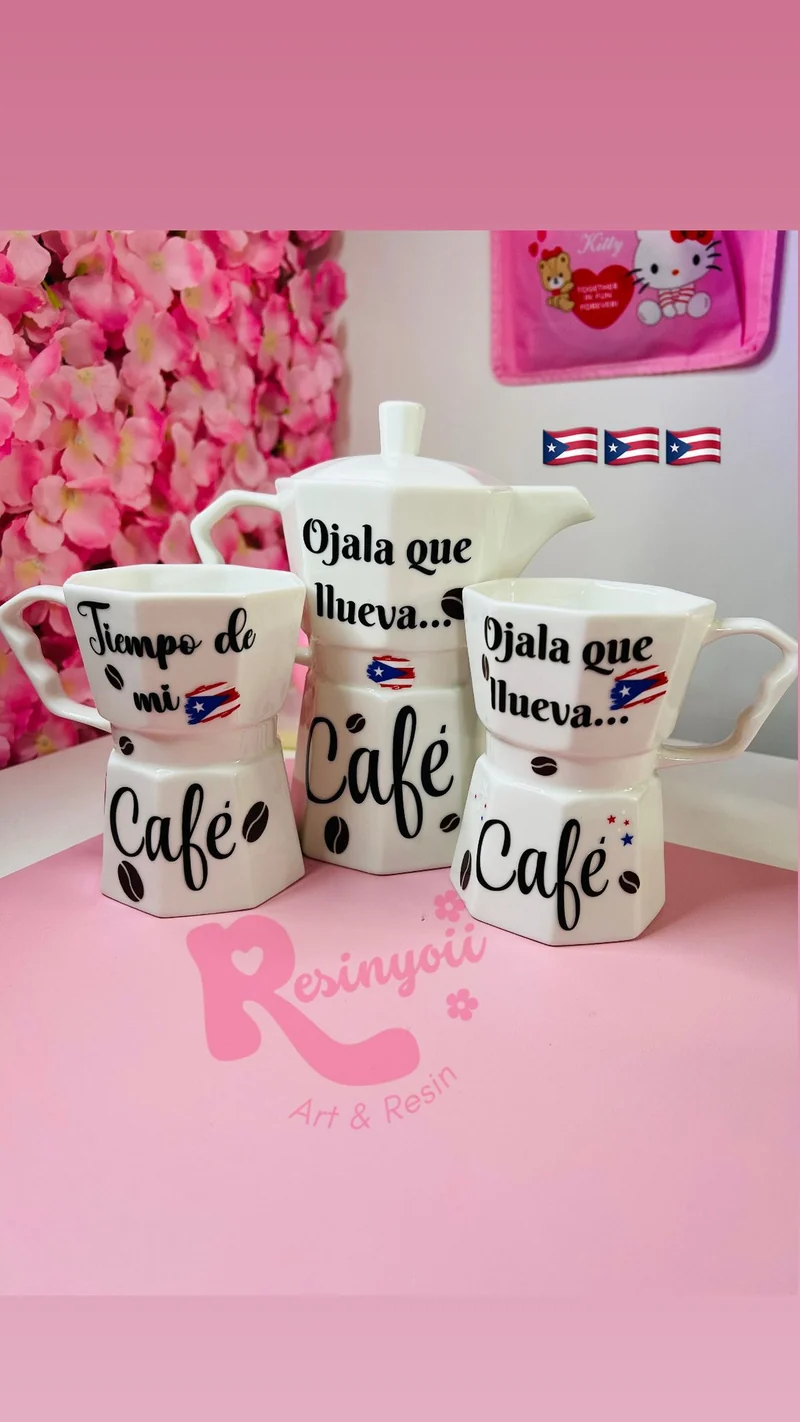 Coffe P.R Set 3 piezas!