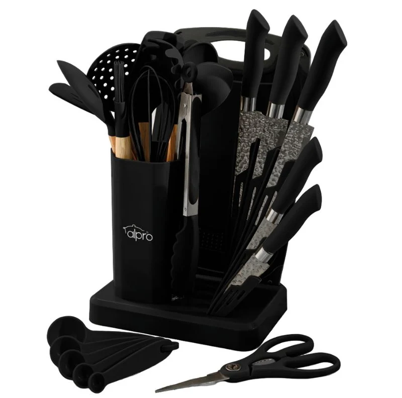 Utensilios de silicón con cuchillos Black Apr