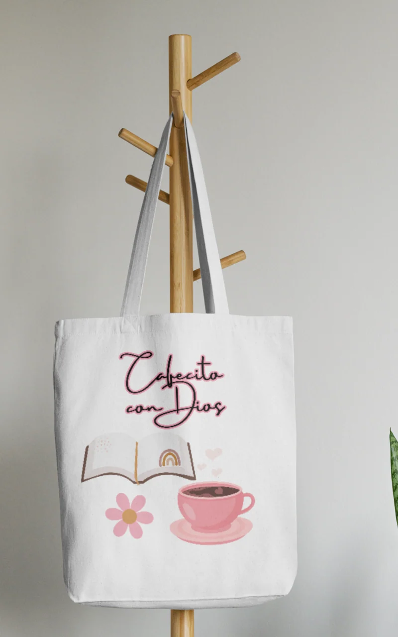 Bolso cafecito con dios