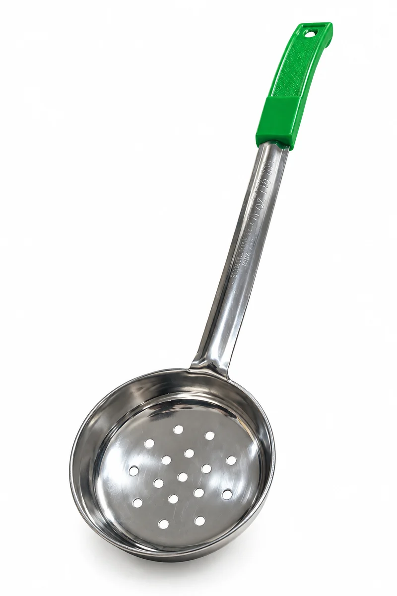 Cuchara Porciones perforada 4 oz Verde