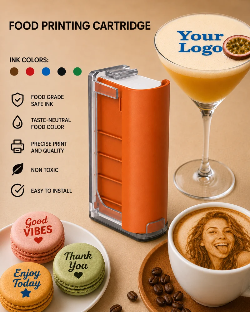 Impresora de café versión PRO con cartucho de alimentos: hasta 1000 impresiones (versión PRO)