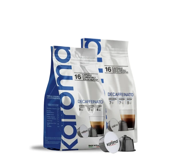 Capsulas compatibles Nescafe* Dolce Gusto* Caffe Decaffeinato , 16 capsulas