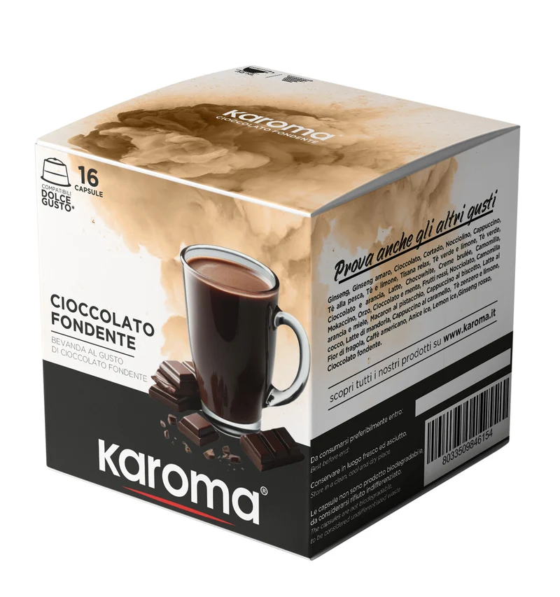 Capsulas compatibles Nescafe* Dolce Gusto* de Cioccolato Fondente , 16 capsulas