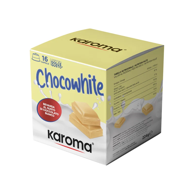 Capsulas compatibles Nescafe* Dolce Gusto* de Chocowhite , 16 capsulas