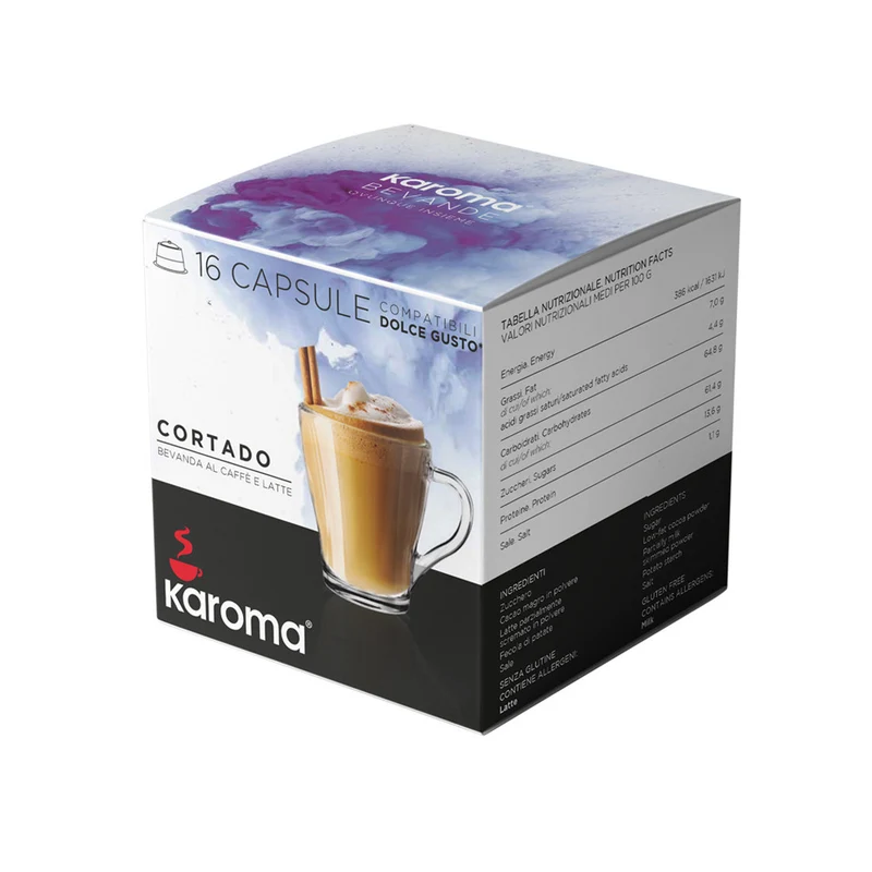 Capsulas compatibles Nescafe* Dolce Gusto* de Cafe Cortado , 16 capsulas