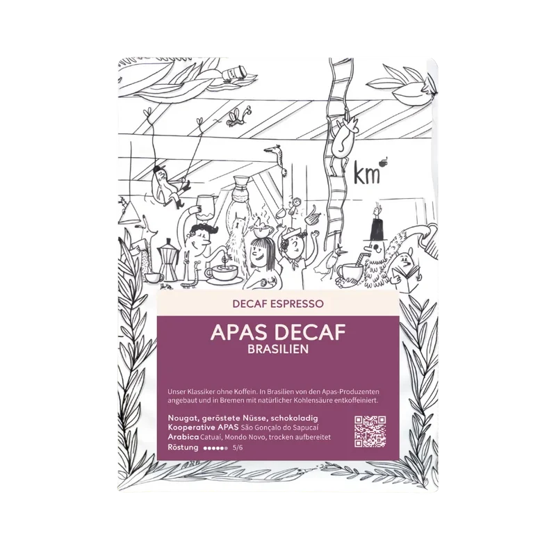 Apas Decaf, Entkoffeinierter Espresso aus Brasilien