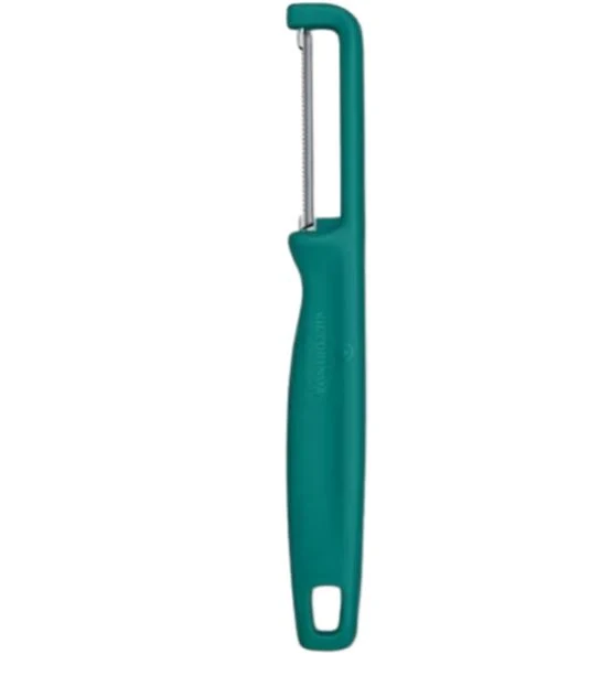 Pelador Aserrado Victorinox doble filo verde