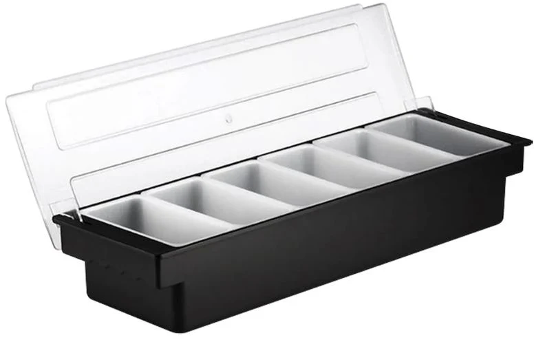 Caja para condimentos de Plastico 6 compartimentos Trv