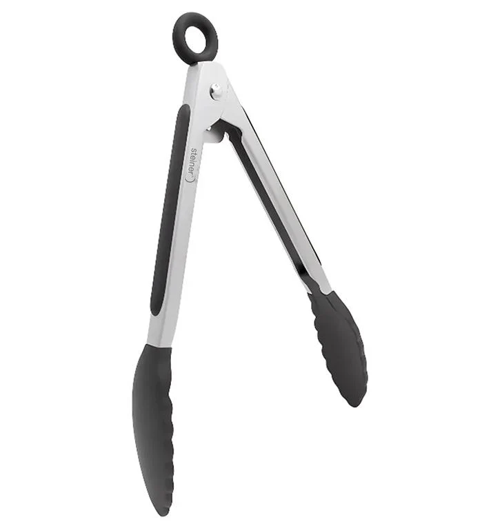 Pinza para Cocina Acero punta silicón Inoxidable 17 cm STR