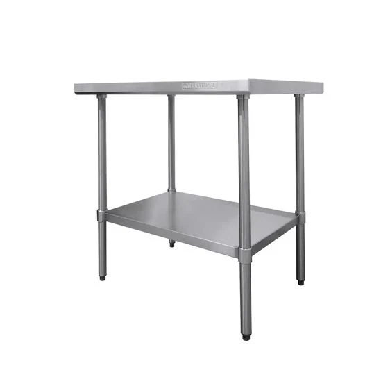 Mesa de Trabajo con Lambrin y Entrepaño Diferentes Medidas International