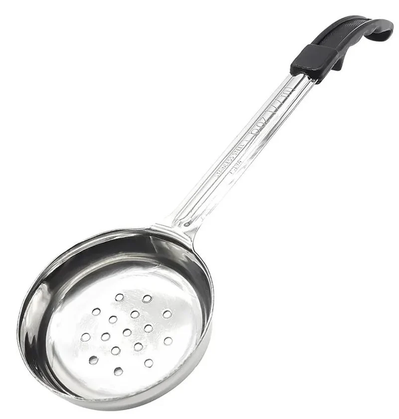 Cuchara para Servir Porciones 6oz Negro Perforado