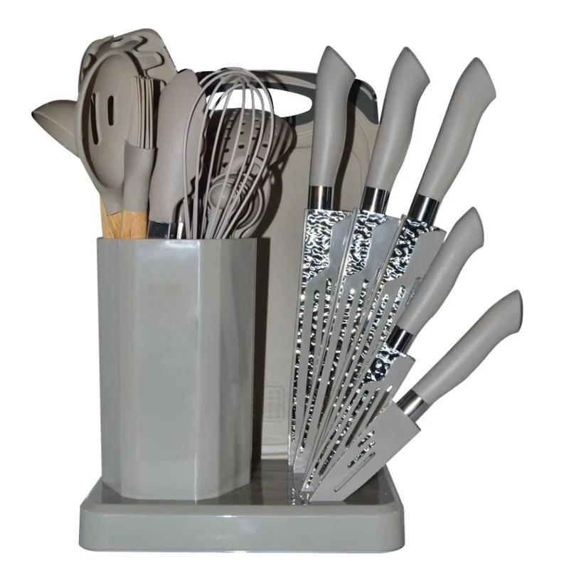 Juego de utensilios con cuchillos de silicon ALPRO