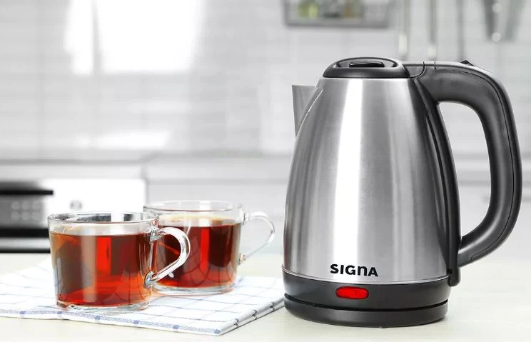 Cafetera Tetera Eléctrica Jarra Metálica Hervido Agua 1.8 Lt