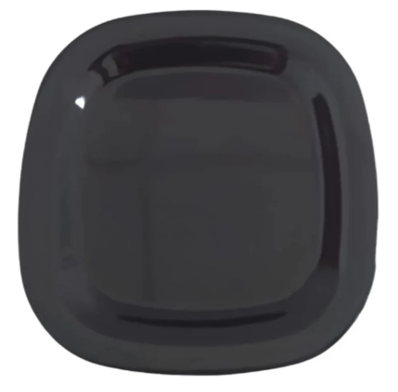 Linea melamina negra Plato Cuadrado 10 " TRV