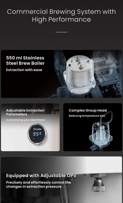 AREZZO Dual Boiler Home Espresso Machine